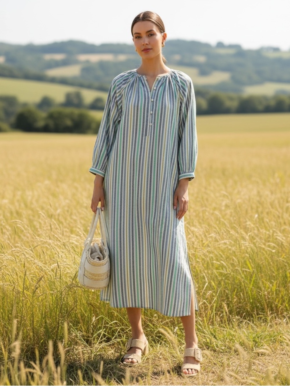 Medium Tuckernuck Pomander Place Heidi Maxi Shirt Dress